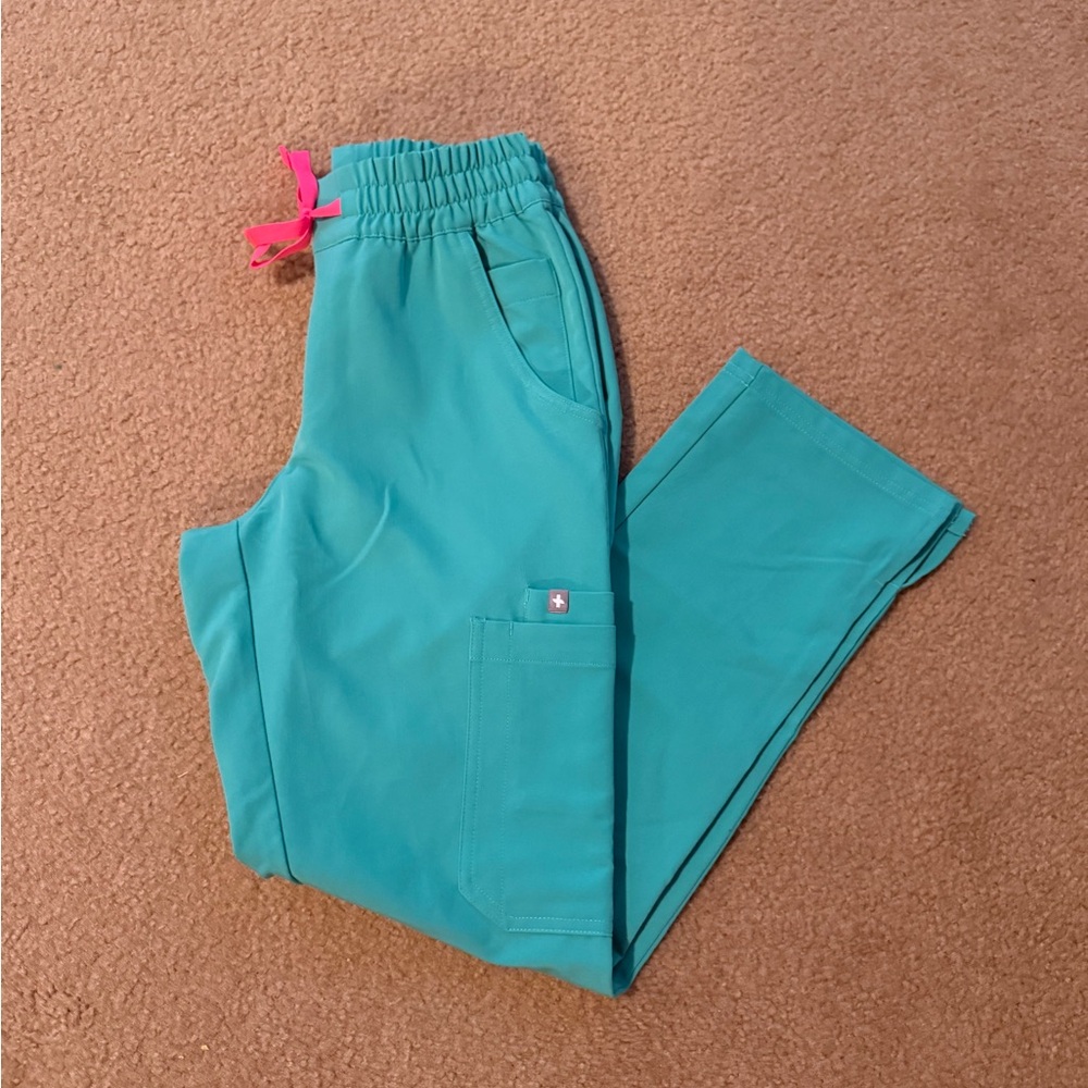 Figs High Waisted Surgical Green Dowa Scrub Pant